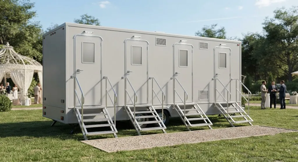 4 Stall Restroom Trailer in Brownsville, TX