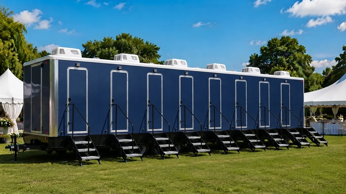 8 Stall Restroom Trailer in Brownsville, TX